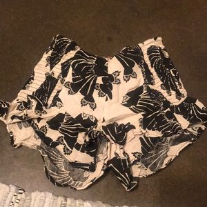 Free People Floral Ruffle Short